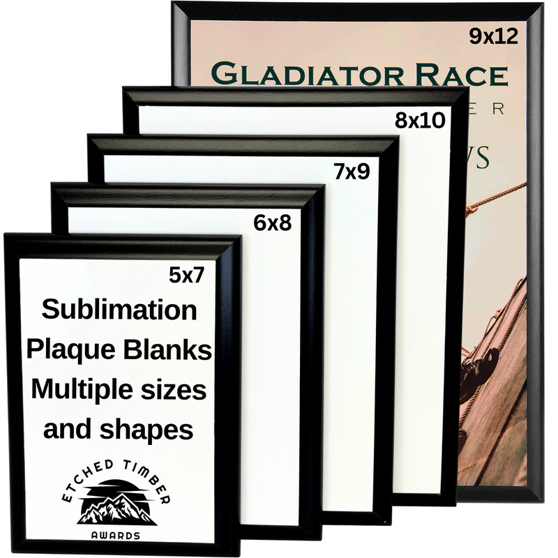 Sublimation Blank Plaques Multiple Sizes and Shapes, for Heat Press Printing
