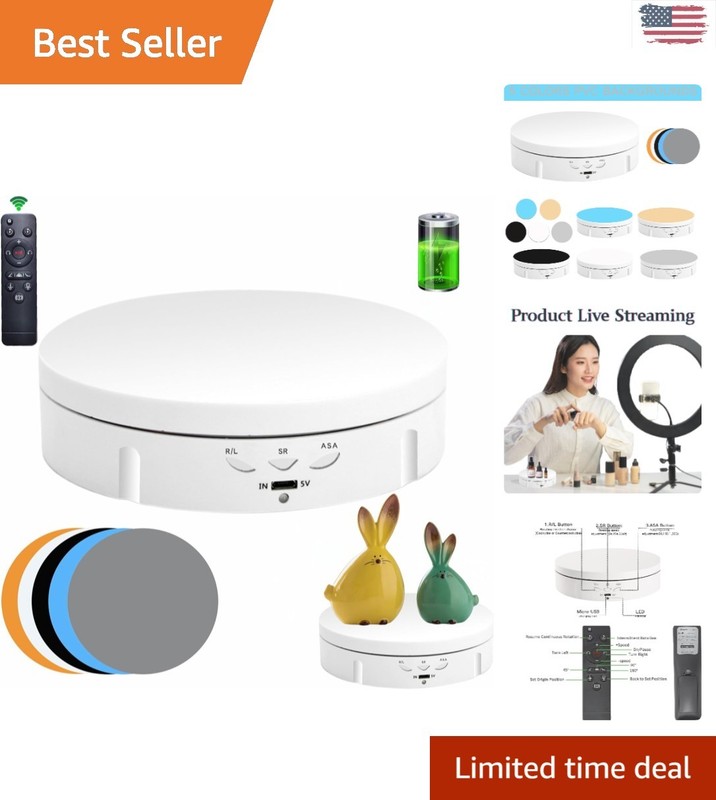 Versatile 360° Rotating Display Stand for Jewelry & Models – Lightweight Design