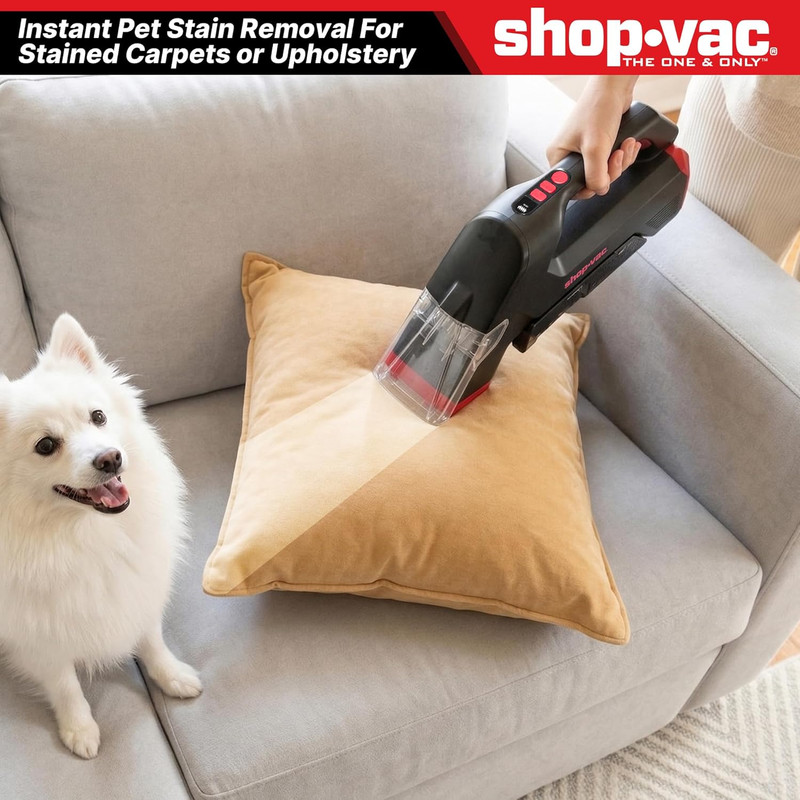 3-In-1 Cordless Spot Cleaner, Handheld Upholstery Cleaner with Spray, Rolling Br gallery