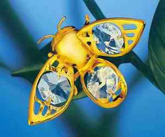 Bumble Bee – MAGNET SUNCATCHER 24K GOLD PLATED WITH AUSTRIAN CRYSTALS