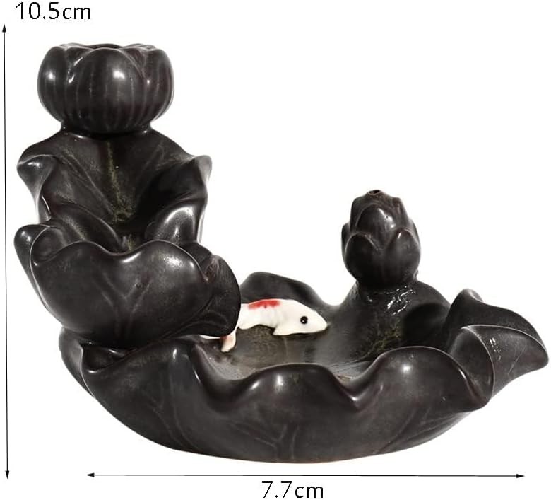 Ceramics Lotus Flower Incense Burner, Aromatherapy, Home Decor gallery