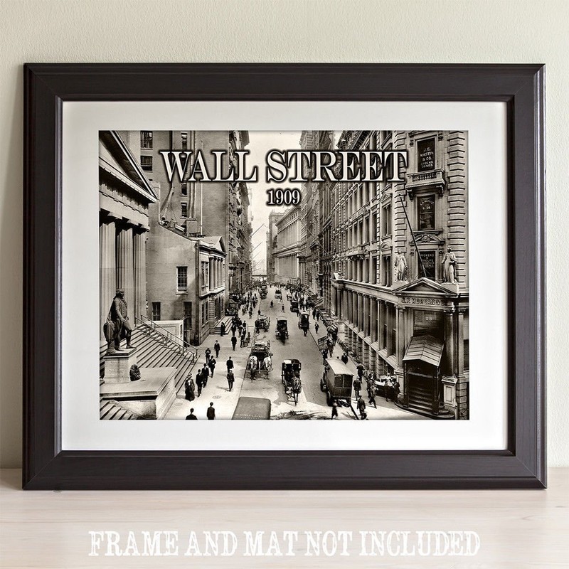 Wall Street 1909-11x14 Unframed Art Print - Great Gift for Financial Planners gallery