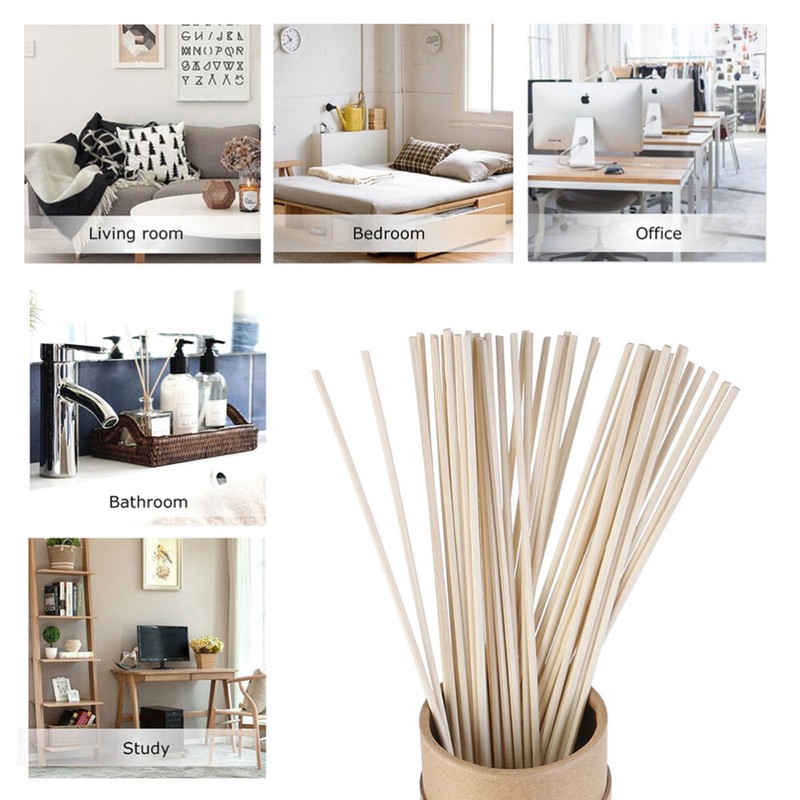30PCS Natural Diffuser Essential Oil Reeds Aroma Oil Sticks for Kitchen Bathroom gallery