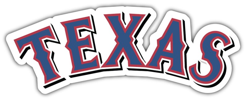 Texas Rangers MLB Baseball Sport Logo Car Bumper Sticker Decal ”SIZES”