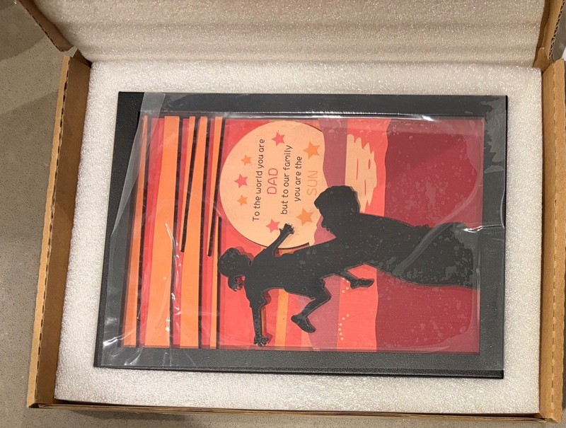 Personalized Desk Table Decor Frame Father’s Day Meaning of Dad Gift