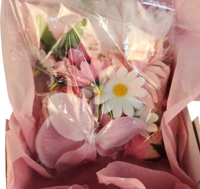 25 Pink Artificial Flower Heads for DIY Crafts – Roses, Daisies, Orchids gallery