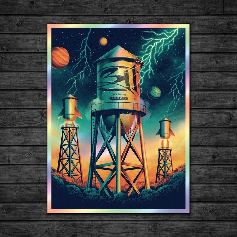 311 Richmond, VA 9/18/2022 Poster (Rainbow foil artist edition by DKNG)