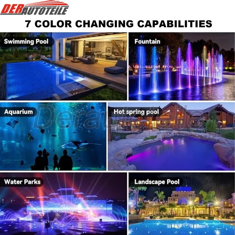 50 ft 18W 12V LED RGB 1.5 Pool Light Fit Pentair GloBrite Pentair IntelliTouch gallery