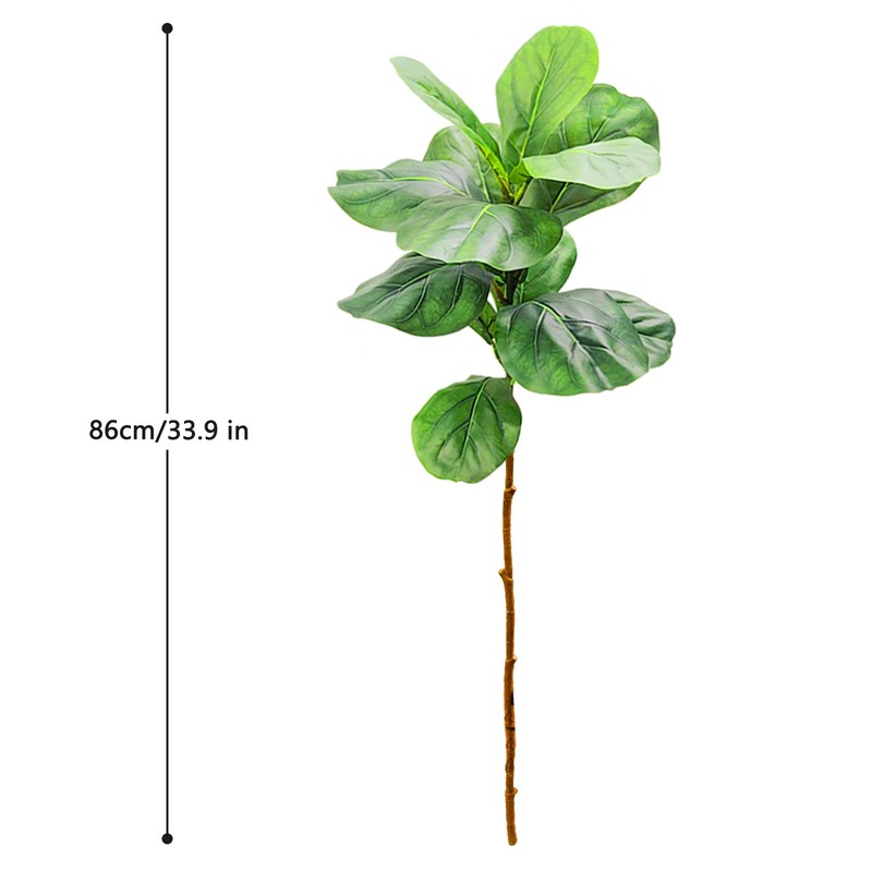 77-135cm (53.1in) Artificial Fiddle Leaf Ficus Fig Plant for Outdoor