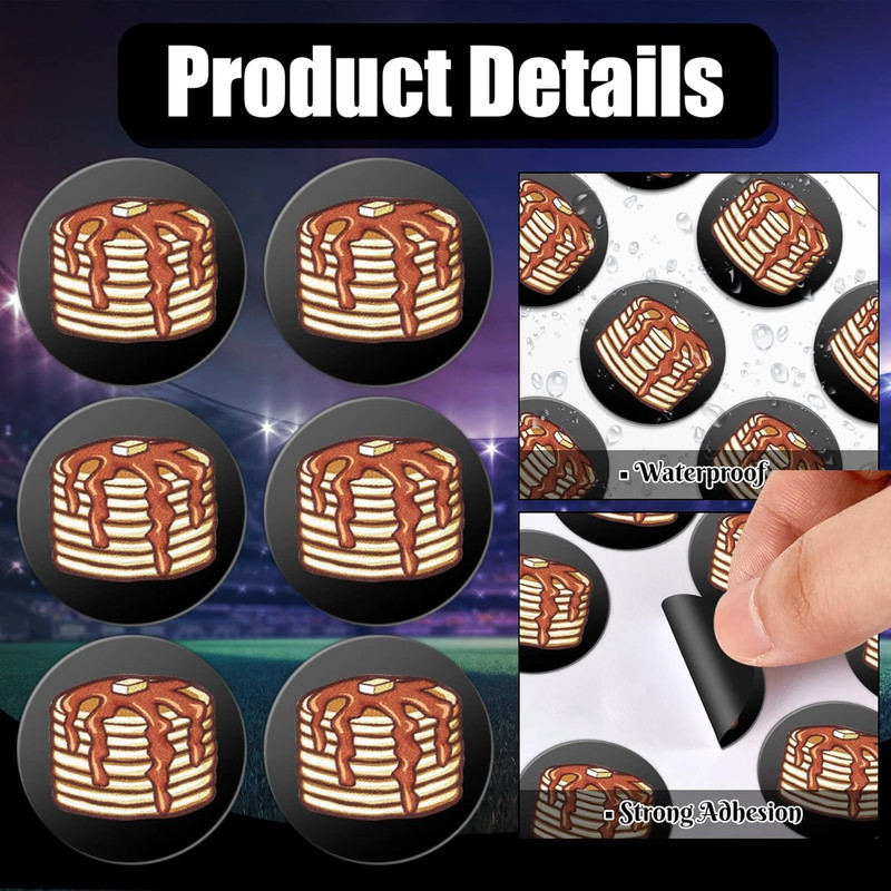 200 Pcs Football Helmet Stickers Pancake Block Football Award Decals for Helmets gallery