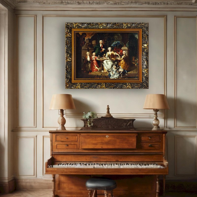Open Back Canvas Frame for 12x16 Oil Paintings Art Prints, 2.36” Wide Baroque... gallery