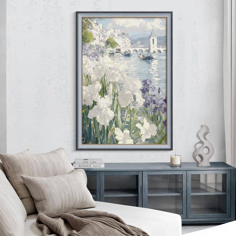 Fisnish 24x36 Poster Frame, Vintage 24 x 36 Poster Frame with HD Plexiglass D... gallery