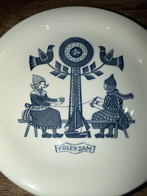 Vintage Royal Sphinx Staphurst Spakenburg Holland Plates Delft Type Dutch Plates gallery