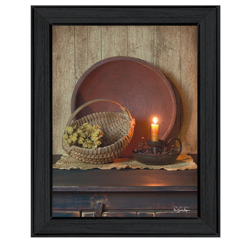“The Red Bowl” Printed Wall Art, Home Decor Ready To Hang Framed Poster 18″H