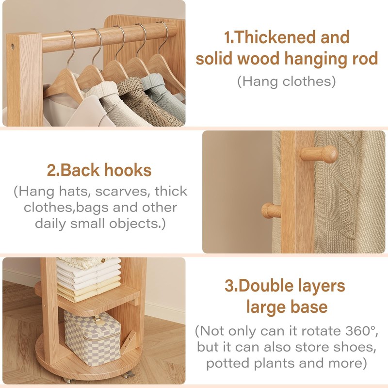 Full Length Mirror Coat Rack Solid Wood Floor Mirror 66"x12" Full Length Mirr... gallery
