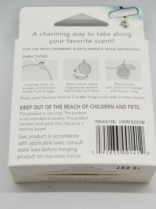 Yankee Candle - CHARMING SCENTS CHARM - 1 NEW CHERRY BLOSSOM CHARM FREE SHIPPING gallery