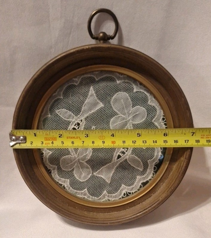 Handcrafted Vintage Lace, Hand Finished Made From Durable Wedgefield Frame. gallery