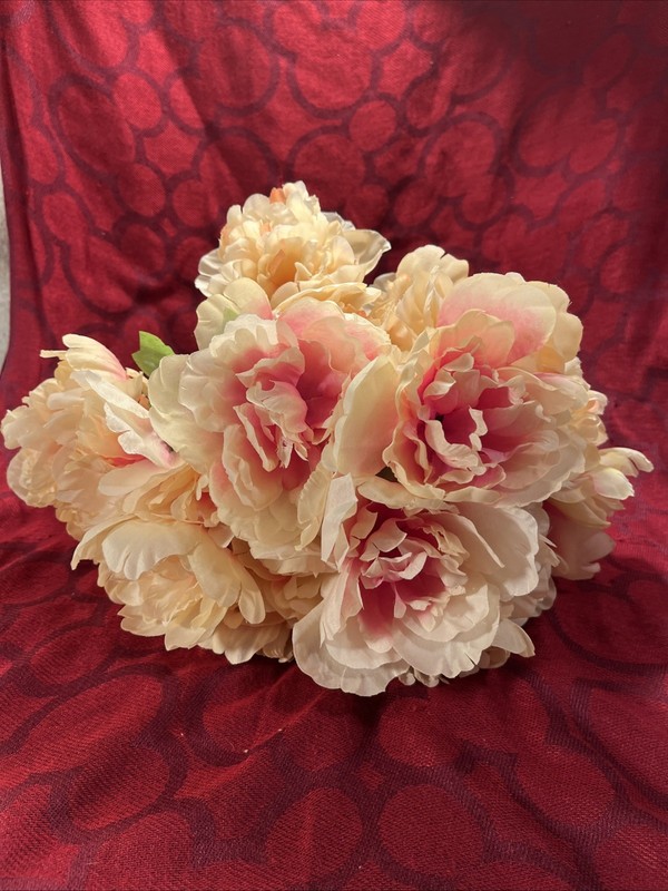 Silk Peony Artificial Fake Flowers Bunch Bouquet Home Wedding Party Decor – 9455