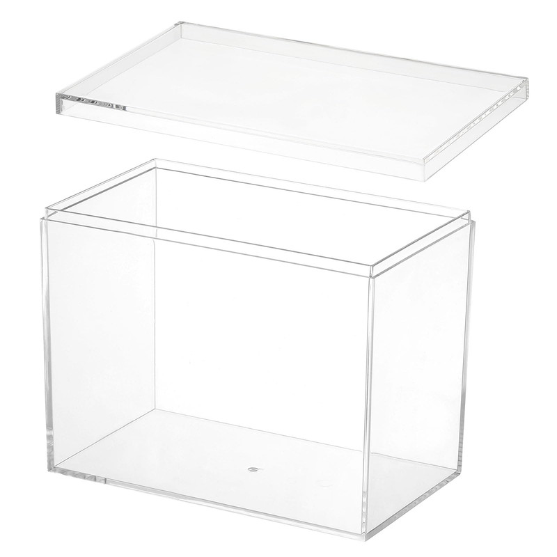 Patikil Acrylic Lid 6.69 X 3.94 X 5.31 Clear Acrylic Display Boxes Plastic