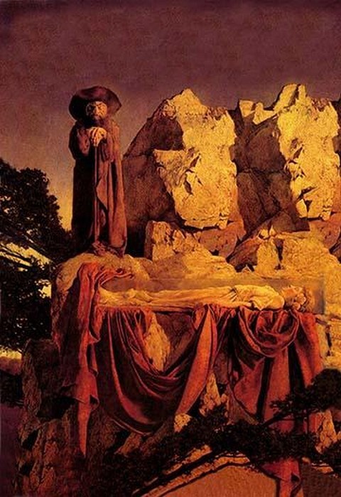 Scene from Snow White by Maxfield Parrish – Art Print
