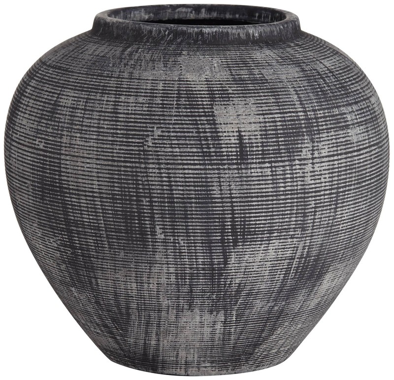 Mcginn 9 Wide Rough Antique Black Cottage Core Decorative Vase - Studio 55D gallery