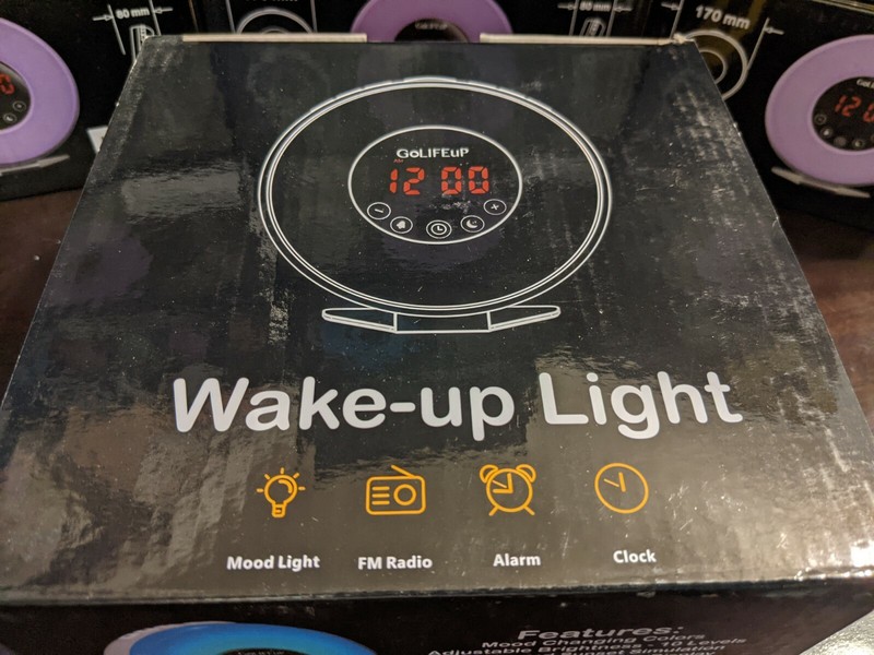 GoLifeup Mood Light , FM Radio, Alarm Clock , 6 Natural Sounds - NEW IN BOX gallery
