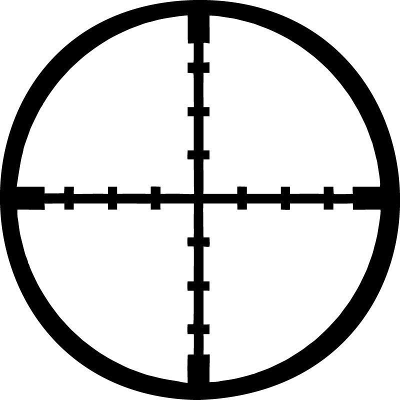CrossHairs Sniper Hunting vinyl decal sticker car truck – U Pick Color & Size