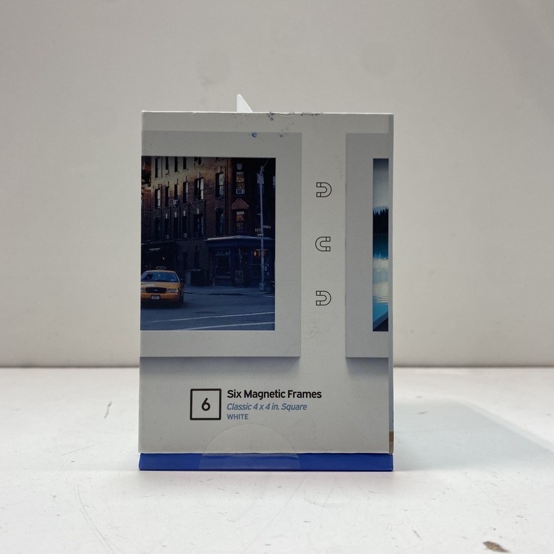 Magnaframe Magnetic Photo Frame Set 6 Pack 4x4 Square White New MF03002 gallery