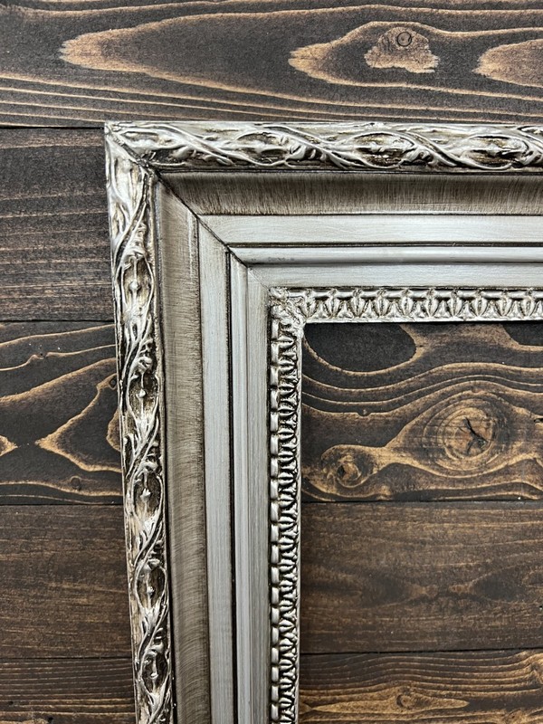 16 x 20 In stock- Classic compo ornate wood frame, silver frame, wood picture gallery