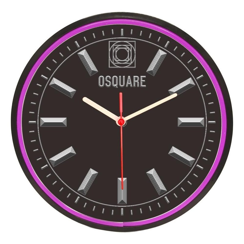 OSQUARE North European Minimalism Interior Design Home Decor Wall Neon Clock 10" gallery