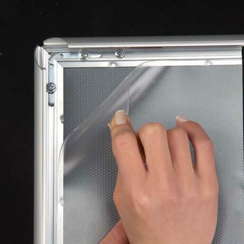 24" x 36" Aluminum Snap Poster Frame, 1" Profile, Wall Mounted gallery