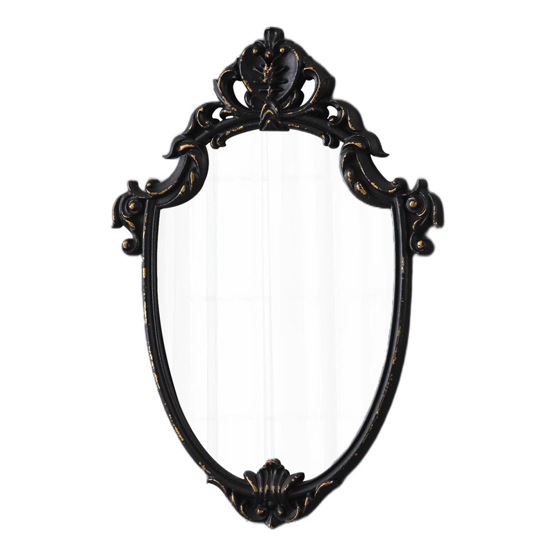 Vintage Black Wall Mirrors 16 x 24 inch, Hanging Handmade Distressed Finish G…