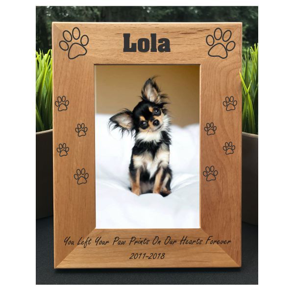 Personalized Engraved // Dog Memorial // Picture Frame gallery