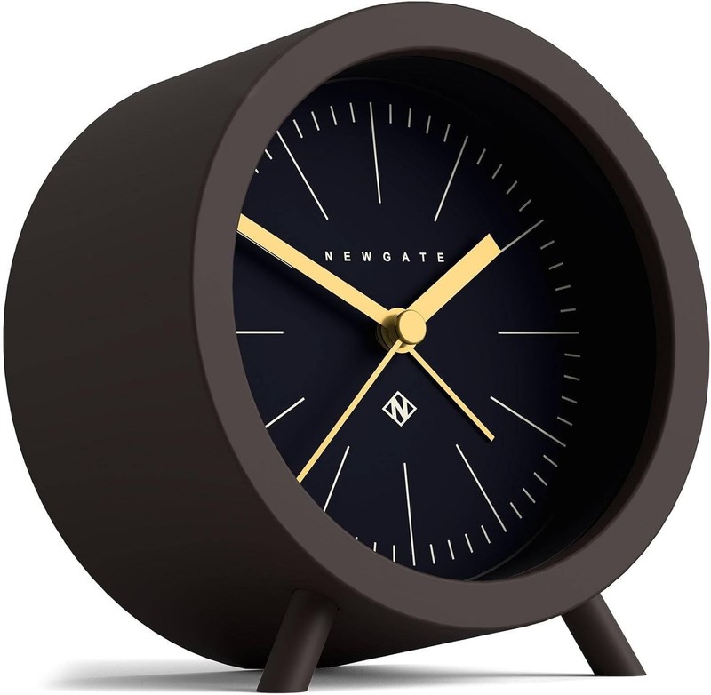 Battery-Powered Modern Retro Alarm Clock - Quiet Sweep Mechanism & Compact Size gallery