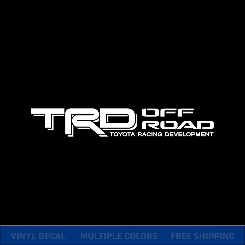 TRD Off Road Decal 18×3 2 Pack Toyota Vinyl Sticker Tacoma Tundra 4Runner Truck