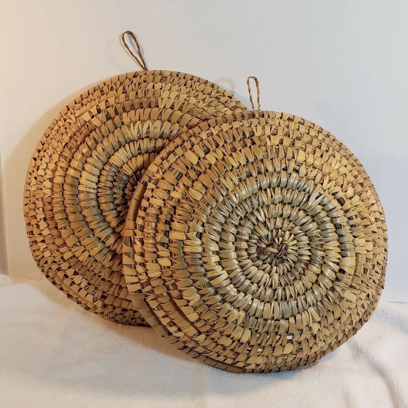 Natural Woven Nesting Basket Decor Set Of 2