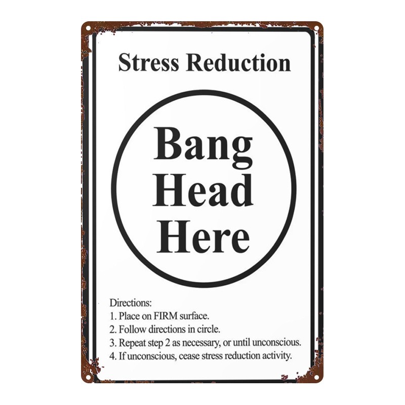Metal Tin Sign 8×12 inches 20x30cm 2D Flat