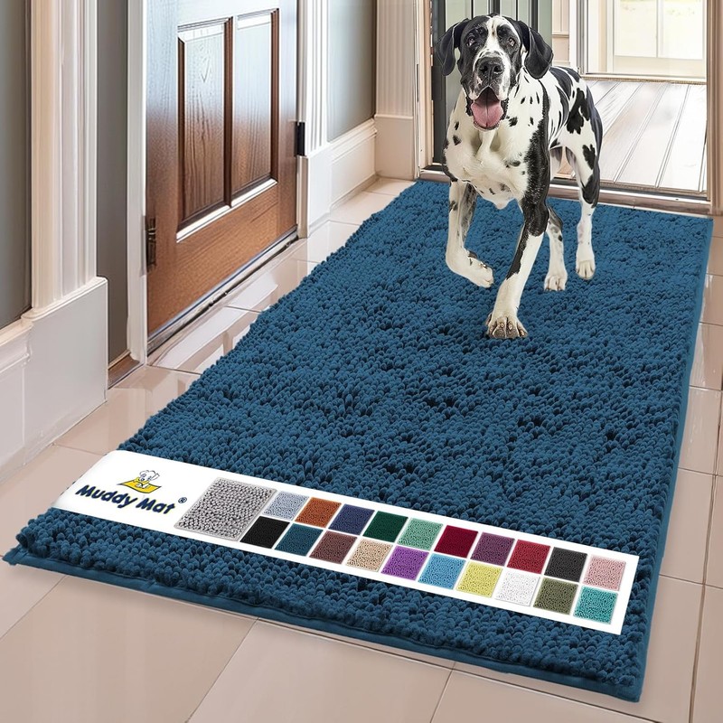 ® | Super Absorbent Door Mat Indoor, Microfiber Quick Dry Chenille Entryway Rug,