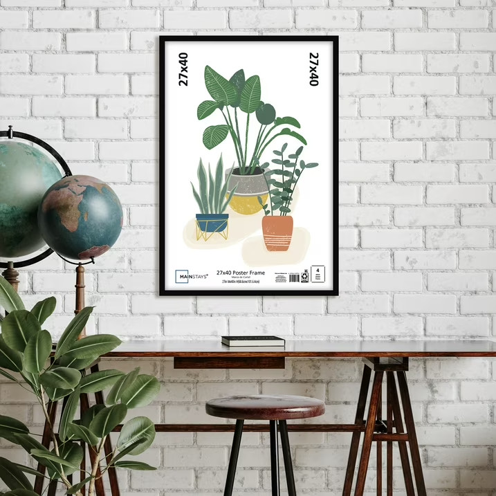 Mainstays 27'' x 40'' Black Basic Poster Frame gallery