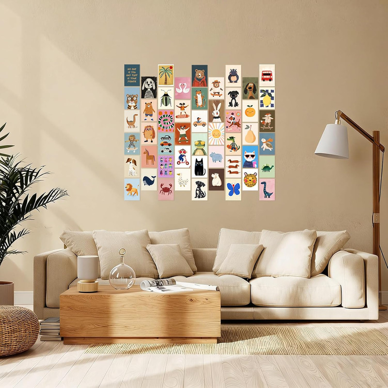 50Pcs Playroom Decor Funny Cartoon Animal Posters Toddler Boy Wall Decor Insp... gallery