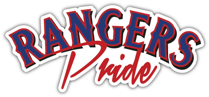 Texas Rangers MLB Baseball Sport Logo Car Bumper Sticker Decal ”SIZES”
