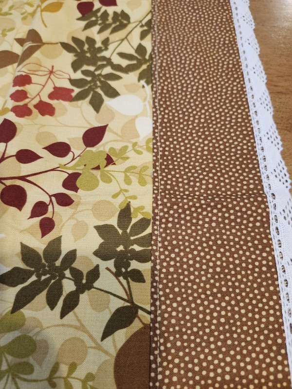 Homemade Fall Floral Doily Or Buffet Scarf Or Center Piece! Pretty! FALL DECOR gallery