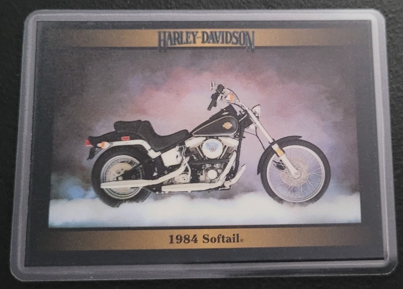 Vintage Harley Davidson Collectible Card Fridge/Locker/Cabinet Laminated Magnets gallery