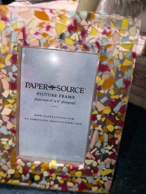 Paper Source 4×6 Picture Frame Confetti Resin