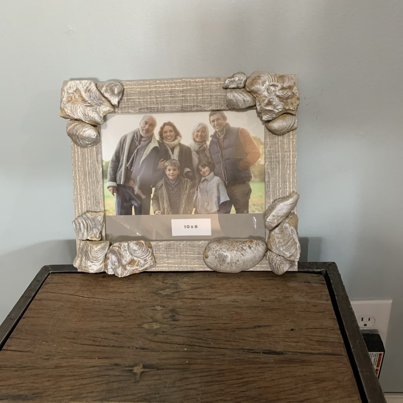 Beautiful, Totally Unique Fossil-Embellished Picture Frame