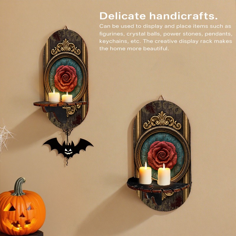 2D Summer Decor Floating Shelves Decorative Wall Shelf Wall Mounted Storage Rack gallery