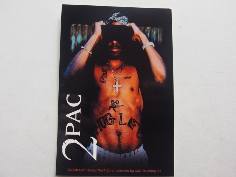 Tupac Shakur 2Pac Thug Life Sticker C&D Visionary Y2K Licensed 3×4.5 Rap Hip-Hop