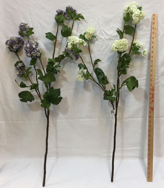 Lilac Flowers Long Stem 40" Pink Purple White Artificial Stem Blossoms Set 6 gallery