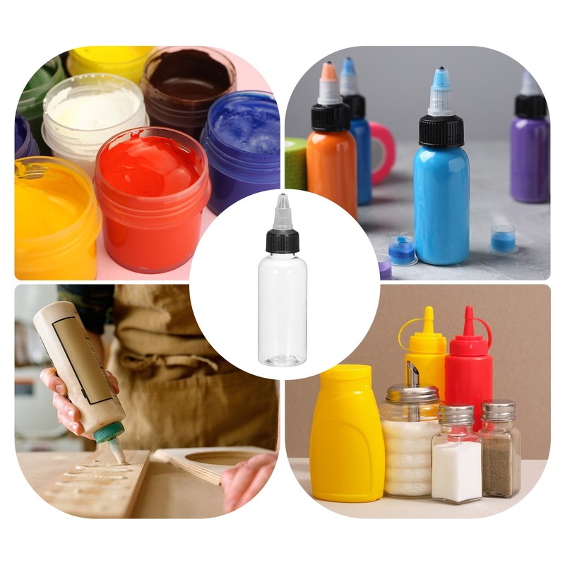6Pcs 2oz/60ml Squeeze Bottles, Clear Dispensing Bottles gallery