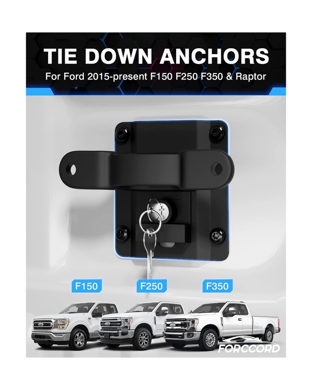 Tie Down Anchors Fit for F150 F250 F350 & Raptor 2026 2025-2015 (Include... gallery